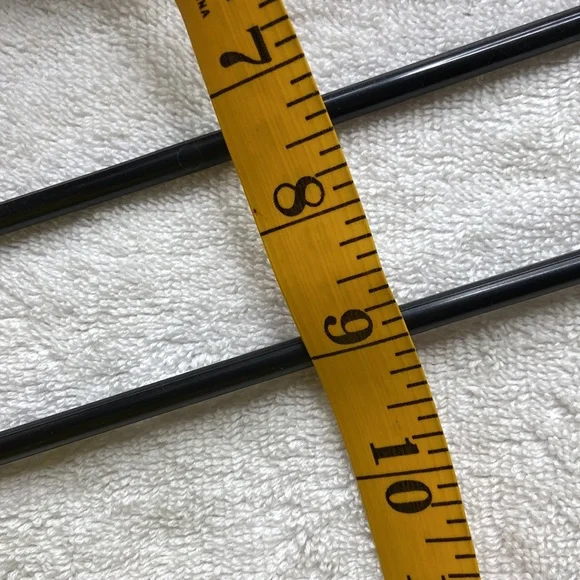 12 each plastic black used hangers with shoulder grooves - Picture 5 of 6